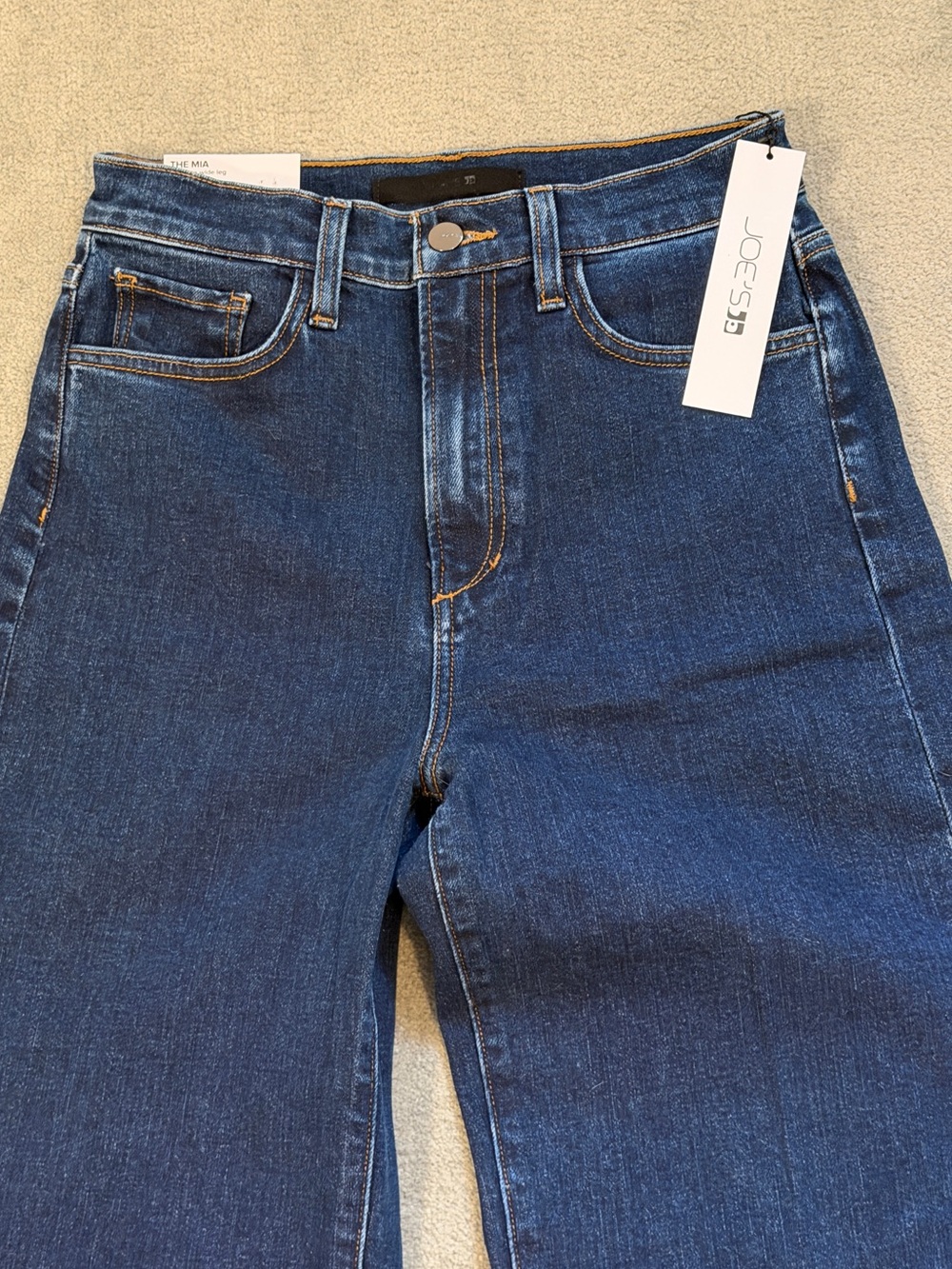 Joe’s Jeans “The Mia” High Rise Wide Leg Long Inseam - NWT - 26x33 - Med Blue - Picture 10 of 12
